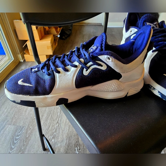Nike PG 5 TB Navy Navy Blue White DA7758-401 Men Multi Size 9.5 - Picture 4 of 13